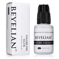 👁️ beyelian volume fan lash extension glue - strong hold eyelash adhesive with 2-3 sec drying time & 7 weeks retention, professional use only (5ml, black) logo