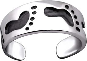 img 3 attached to Best Wing Toe Ring Adjustable Women's Jewelry and Body Jewelry