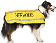 🐶 dexil limited highly visible yellow dog coats in s-m m-l l-xl sizes, featuring waterproof reflective and insulated fleece lining - encouraging caution and safety around your dog логотип