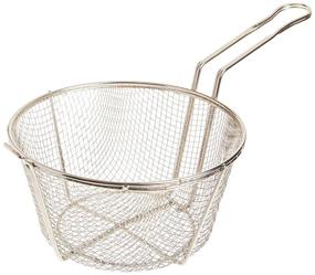 img 4 attached to 🍟 9-Inch Steel Round Wire Fry Basket by Winco FBR-9