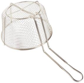 img 1 attached to 🍟 9-Inch Steel Round Wire Fry Basket by Winco FBR-9