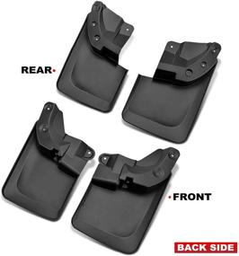 img 1 attached to 🚗 A-Premium Mud Flaps Splash Guards Replacement for Toyota Tacoma 2016-2021, Molded with OEM Fender Flares - Front and Rear 4-Piece Set (Not Compatible with SR Models)