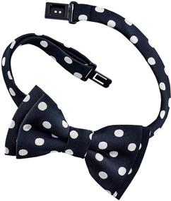 img 2 attached to 👦 Retreez Boy's Suspender Bow Tie Set: Classic Polka Dots Design, High-Quality Woven Pre-Tied Bow Tie