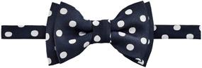 img 3 attached to 👦 Retreez Boy's Suspender Bow Tie Set: Classic Polka Dots Design, High-Quality Woven Pre-Tied Bow Tie
