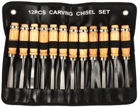 img 4 attached to Professional Wood Carving Chisel Set Industrial Power & Hand Tools