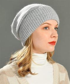 img 2 attached to Jaxmonoy Cashmere Slouchy Beanies Lightweight Outdoor Recreation for Outdoor Clothing