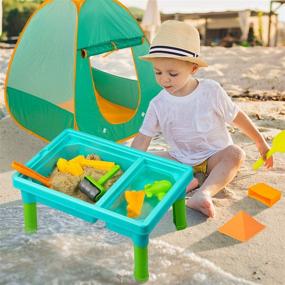 img 1 attached to Endless Fun with 🏖️ the Toddler Indoor Outdoor Activity Sandbox