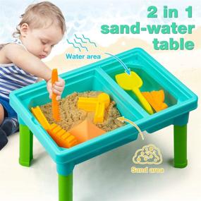 img 3 attached to Endless Fun with 🏖️ the Toddler Indoor Outdoor Activity Sandbox