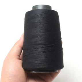 img 3 attached to 🧵 BLUPLE Professional Thick Weaving Thread | Ideal for Wig Making: Sewing Hair Wefts & Extensions | 1pcs Black Thread