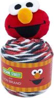 🦁 lion brand yarn sesame street elmo one hat wonder yarn, size logo