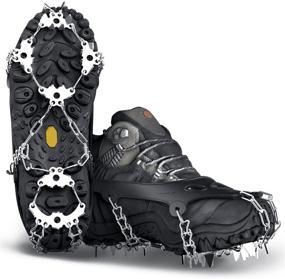 img 4 attached to 🏔️ Wirezoll Ice Cleats - Non Slip Climbing Spikes for Hiking Boots and Snow Shoes. Enhance Traction with Boot Chains and Microspikes. Ideal for Men and Women.