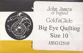 img 2 attached to 🪡 Gold Glide Quilting Needles by James - Sewing