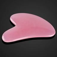 🌸 pink resin gua sha facial tools: trigger point massager for physical therapy, spa acupuncture therapy, and body relaxation - ideal for face, eyes, neck, and body logo