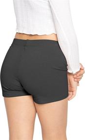 img 2 attached to USA-Made Girl's Stretch Booty Shorts: Unprecedented Comfort and Style