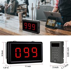 img 1 attached to Streamlined Wireless Queue Calling System: Enhance Efficiency in Restaurant/Food Truck/Clinic/Bank with Long-Range Queue Management & Number Display System (1 Display+1 Keypad)