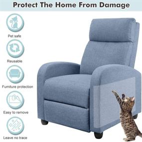 img 2 attached to 😺 CBROSEY Cat Furniture Protector - Cat Scratch Deterrent Tape for Couch, Carpet, Sofa - 2pcs Anti-Scratch Cat Scratching Guards