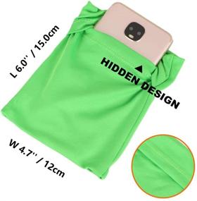 img 2 attached to 🏃 Jogging Wristband Armband for Cellphone, Key & Earphone - Arm Band Sleeve Holder Pouch Case Compatible with iPhone 6 6S 7 8 X XR XS 11 Pro, Android, Samsung Galaxy, Pixel - Jogging Running & Walking - Green