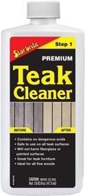 img 3 attached to Revitalize and Enhance Aged Gray Teak Furniture 🌳 & other Fine Woods with Star Brite Premium Teak Cleaner