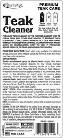 img 2 attached to Revitalize and Enhance Aged Gray Teak Furniture 🌳 & other Fine Woods with Star Brite Premium Teak Cleaner