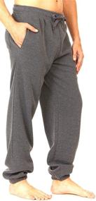 img 4 attached to 👖 ASFOOR Men's Fleece Athletic Sweatpants - Unique Style, Open Bottom with Drawstring Waistband and Pockets