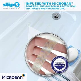 img 3 attached to 🛀 Enhance Safety with SlipX Solutions Clear Non-Slip Bath Stickers - 12 Anti-Slip Safety Decals (7.5 inch Strips) for Tub, Shower & Stairs