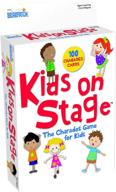 entertain and educate with the kids on stage card game logo