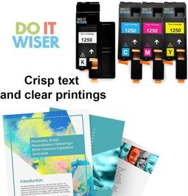 img 3 attached to 🖨️ Do it Wiser Dell C1760nw C1765nfw 1250c 1350cnw 1355cn 1355cnw C1765nf Toner Cartridge Replacement - 810WH Black, C5GC3 Cyan, XMX5D Magenta, WM2JC Yellow (4-Pack)