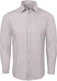 img 4 attached to Amanti Men's Clothing and Shirts - Slim Fit Dress Shirt