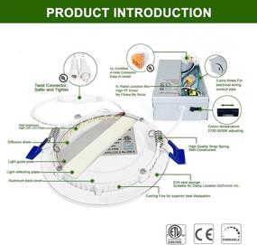 img 2 attached to 🔌 Streamlined Recessed Junction Selectable: Zouzai Ultra Thin for Flawless Installation