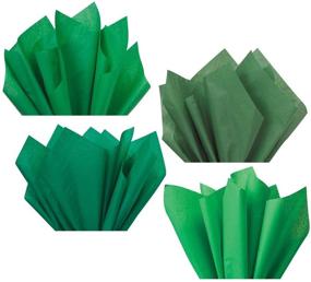 img 1 attached to 🌿 Hunter Ivy Kelly Pine Green Assorted Mixed Color Multi-Pack Tissue Paper: Perfect for Flower Pom Poms, Art Crafts, Weddings, Bridal Showers, Gift Bags, Baskets, and More!