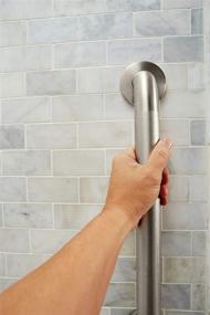 img 1 attached to Moen R8918P Home Care 18-Inch Concealed Screw Peened Bath Safety Grab Bar: Secure Bathroom Assistance