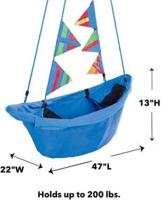 img 2 attached to HearthSong® 729829 BL Regatta Swing Blue