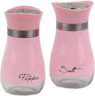 🧂 pink basic salt &amp; pepper shakers: essential kitchen accessories logo