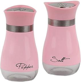 img 4 attached to 🧂 Pink Basic Salt &amp; Pepper Shakers: Essential Kitchen Accessories