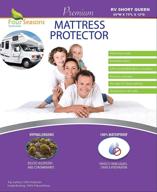 🛏️ rv short queen waterproof mattress protector - fitted sheet style, hypoallergenic cover (60"x75") - premium quality shield against dust & allergies logo