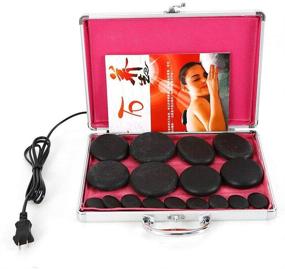 img 3 attached to 🔥 Body Massage Hot Stones Set - 16Pcs Basalt Hot Rocks Massage Stones Kit with Heater Box (Includes Hot Stone)