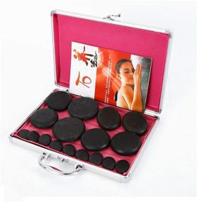 img 1 attached to 🔥 Body Massage Hot Stones Set - 16Pcs Basalt Hot Rocks Massage Stones Kit with Heater Box (Includes Hot Stone)