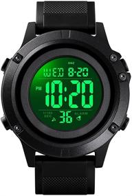 img 4 attached to 🕒 Top-Rated Waterproof Teenager Boys' Digital Sports Military Watches: A Perfect Fit for Active Lifestyles!