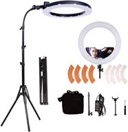 💡 gskaiwen 18-inch 65w led makeup ring light for eyebrow tattoo light lash lamp beauty light eyelash extension studio video photography light with tripod phone holder and bag, including mirror logo