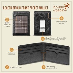 img 3 attached to 👛 Co Wallet Genuine Leather Bifold Wallet | Natural Exterior | Men's Wallets, Card Holders & Cash Organizers