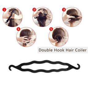 img 1 attached to 💇 27-Piece Hair Styling Set by OBSCYON: Hair Design Tools, DIY Hair Modelling Accessories Kit with Magic Fast Spiral Hair Braid Braiding Tool - Ideal for Women and Girls