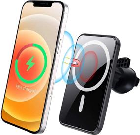 img 4 attached to Magnetic Wireless Charger Charging Compatible Car Electronics & Accessories for Car Electronics Accessories