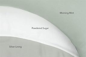 img 2 attached to 🍯 Honeydew Scrumptious Side Sleeper Queen Pillowcase – 100% Organic Bamboo Fabric – Cooling, Hypoallergenic, and Wrinkle-Preventing Luxury Pillowcase – Made in USA – Powdered Sugar (White)