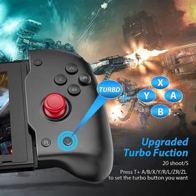 img 1 attached to 🎮 Enhance Your Nintendo Switch Gaming Experience with OIVO Switch Pro Controller Comfort Grip: Gamepad with Turbo Vibration, Motion Control, and Handheld Functionality