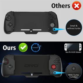 img 3 attached to 🎮 Enhance Your Nintendo Switch Gaming Experience with OIVO Switch Pro Controller Comfort Grip: Gamepad with Turbo Vibration, Motion Control, and Handheld Functionality