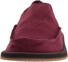 img 3 attached to 👞 Sanuk Men's Hemp Slip Burgundy Slip-On Loafers - Stylish Men's Shoes