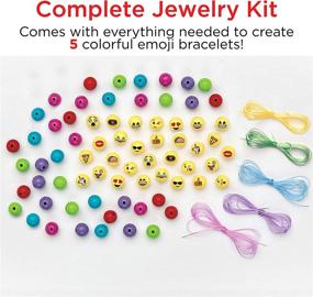 img 1 attached to 🎨 Express Your Style with Creativity Kids Emoji Bracelet Craft