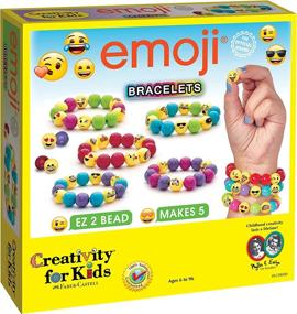 img 4 attached to 🎨 Express Your Style with Creativity Kids Emoji Bracelet Craft