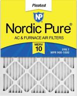 nordic pure 10x20x1 pleated furnace filtration logo