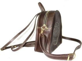 img 2 attached to Leather Crafted Shoulder Vintage Burgundy Women's Handbags & Wallets in Shoulder Bags